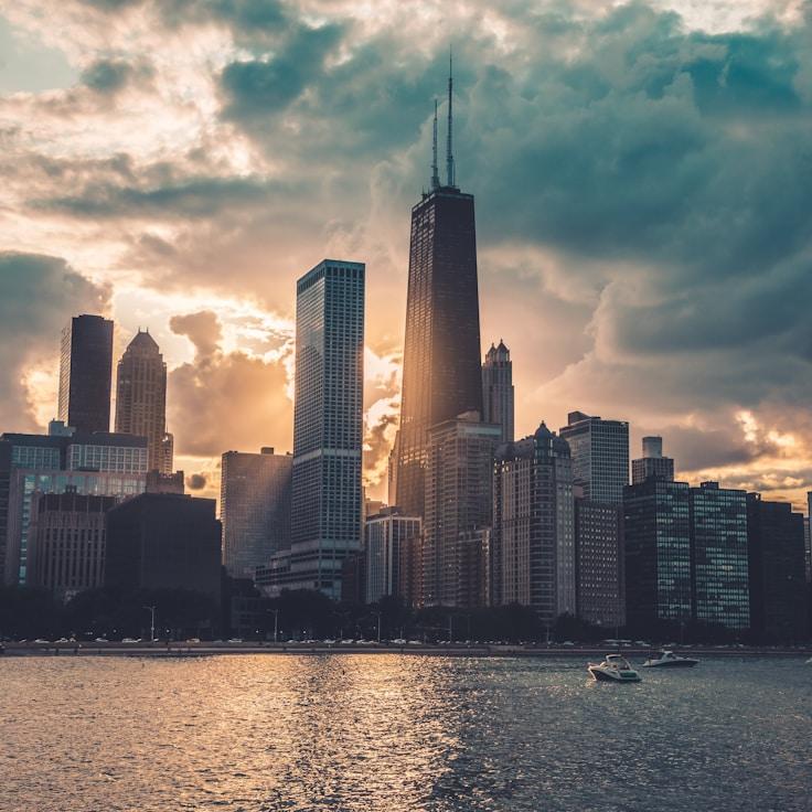 Sunset outdoors in Netherlands